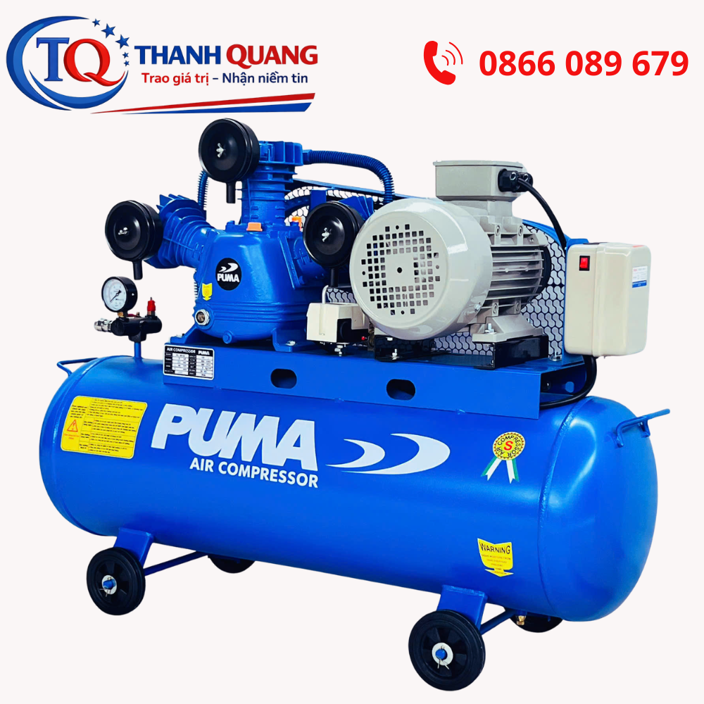 Máy nén khí PUMA 3HP 120L – Lựa chọn tối ưu cho xưởng sản xuất và gara ô tô