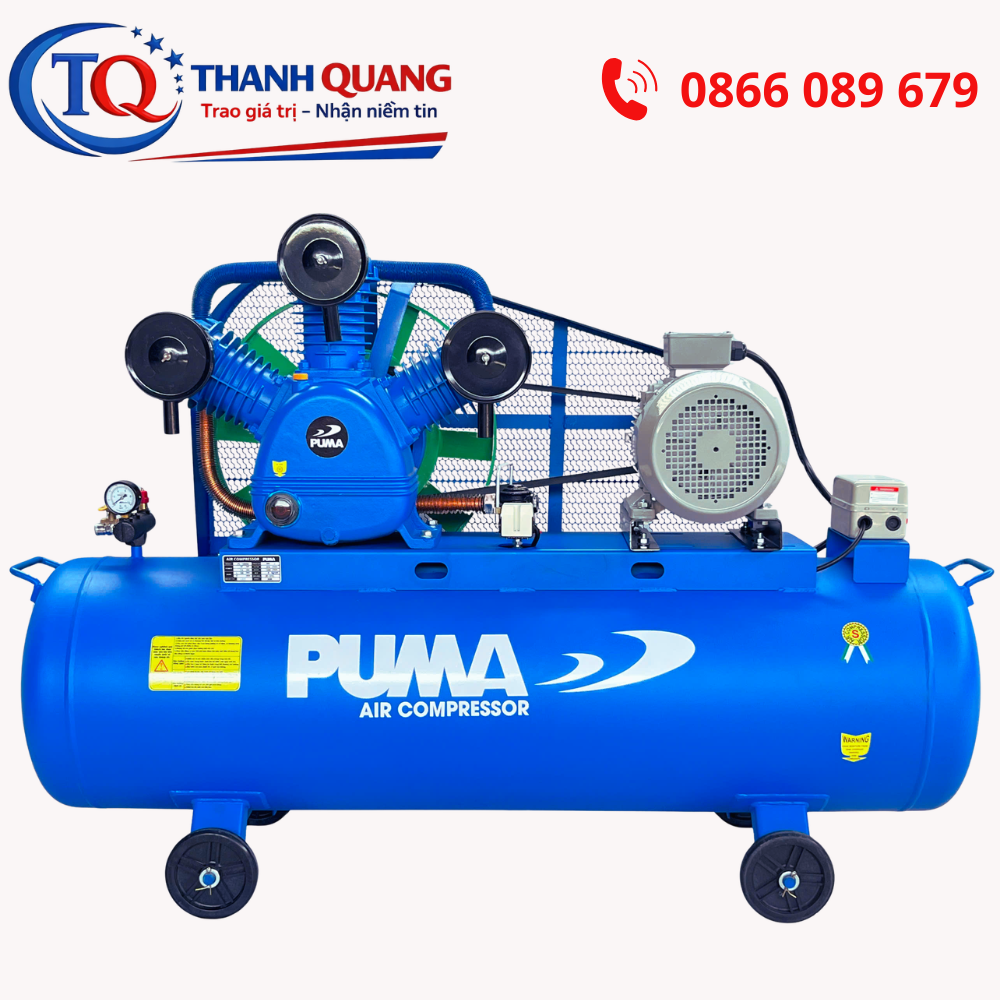 Máy nén khí Piston PUMA 10HP – Giải pháp khí nén mạnh mẽ cho nhà xưởng sản xuất